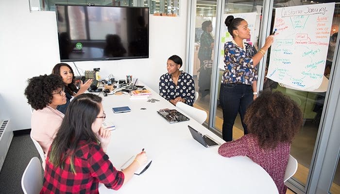 team-members-working-together Bottleless Water Cooler Financing